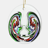 ハクナマタおもしろいタタフィギフトカラー セラミックオーナメント (左)