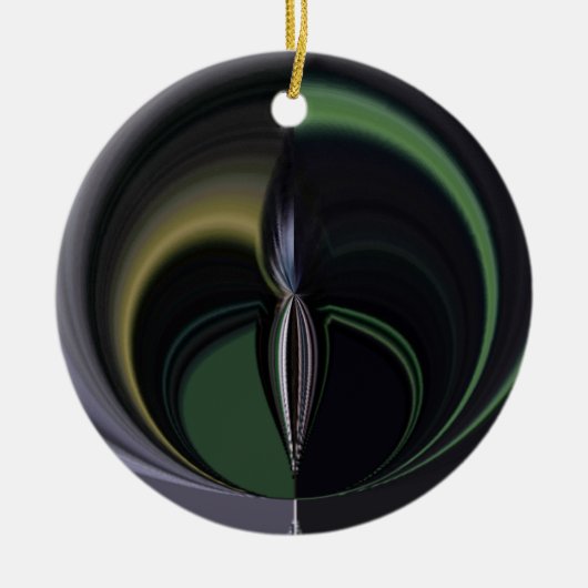 ハクナマタガーリータギフトオーロラシルバーライニング セラミックオーナメント (正面)