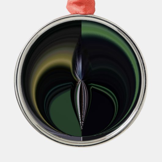 ハクナマタガーリータギフトオーロラシルバーライニング メタルオーナメント (正面)