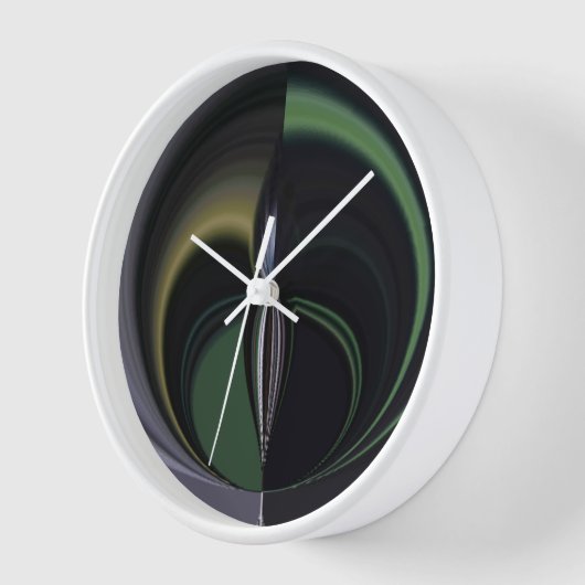 ハクナマタガーリータギフトオーロラシルバーライニング 壁時計 (傾斜)