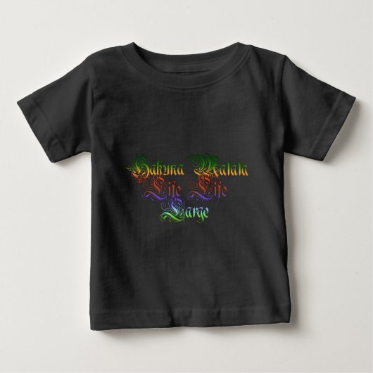 ハクナマタギフトラスタcolors.png ベビーTシャツ (正面)