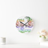 ハクナマタギフトラスタcolors.png ラウンド壁時計 (ホーム)