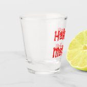 ハクナマタタおもしろいレッドフォント ショットグラス (左)