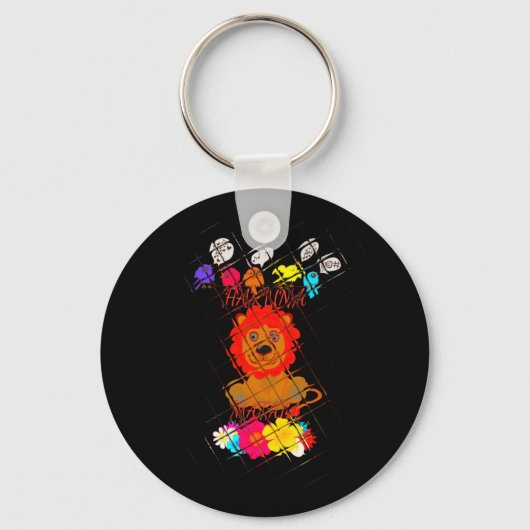 ハクナマタタかわいいベビーライオンキング キーホルダー (正面)