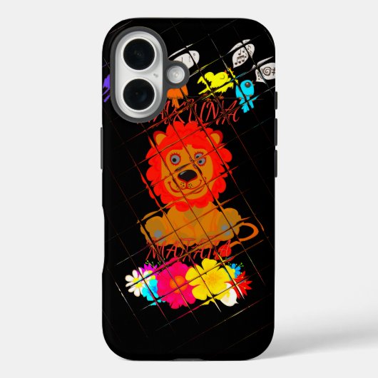 ハクナマタタかわいいベビーライオンキング Case-Mate iPhoneケース (裏面)