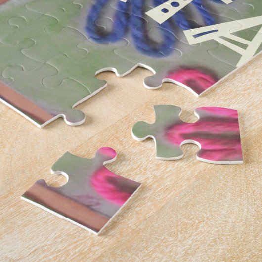 ハクナマタタかわいい素晴らしいアート作品.png ジグソーパズル (側面)