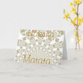 ハクナマタタのグリーティングカード カード (黄色い花)