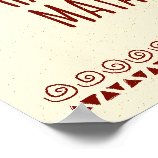 ハクナマタタイオン ポスター (角)