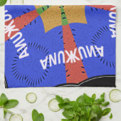 ハクナマタタイリディセント青 キッチンタオル (折り畳み)