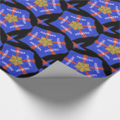 ハクナマタタイリディセント青 ラッピングペーパー (角)