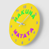 ハクナマタタウォールクロック ラージ壁時計 (傾斜)