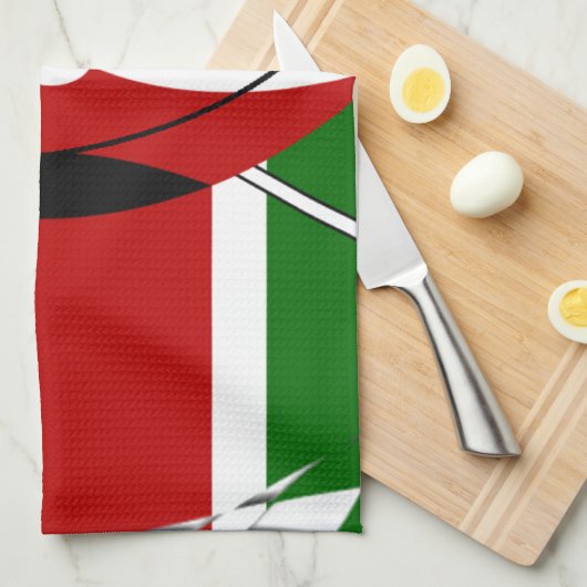 ハクナマタタカライブケニア キッチンタオル (四つ折り)