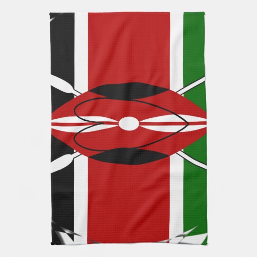 ハクナマタタカライブケニア キッチンタオル (縦)