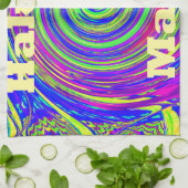 ハクナマタタカラーズデザイン鮮やかズ キッチンタオル (折り畳み)