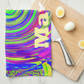 ハクナマタタカラーズデザイン鮮やかズ キッチンタオル (四つ折り)