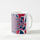 ハクナマタタギフトスタイリッシュトレンディーred and blue.jp コーヒーマグカップ (正面右)