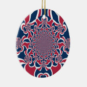 ハクナマタタギフトスタイリッシュトレンディーred and blue.jp セラミックオーナメント (右)