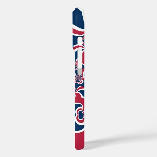 ハクナマタタギフトスタイリッシュトレンディーred and blue.jp Case-Mate iPhoneケース (裏面 / 左)