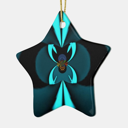 ハクナマタタギフトブルーシールド セラミックオーナメント (左)