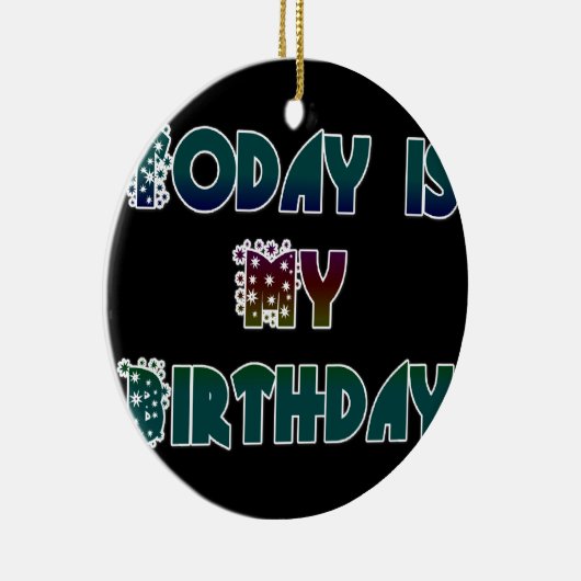 ハクナマタタギフト今日は私の誕生日.png セラミックオーナメント (右)