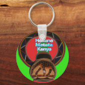 ハクナマタタケニアアートプリント キーホルダー (正面)