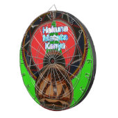 ハクナマタタケニアアートプリント ダーツボード (正面右)