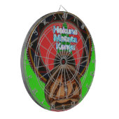 ハクナマタタケニアアートプリント ダーツボード (正面左)