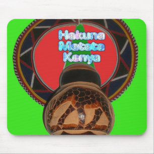 ハクナマタタケニアアートプリント マウスパッド