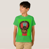 ハクナマタタケニアアートプリント Tシャツ (正面フル)