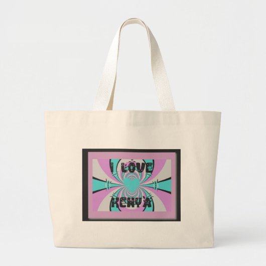 ハクナマタタケニア ラージトートバッグ (正面)