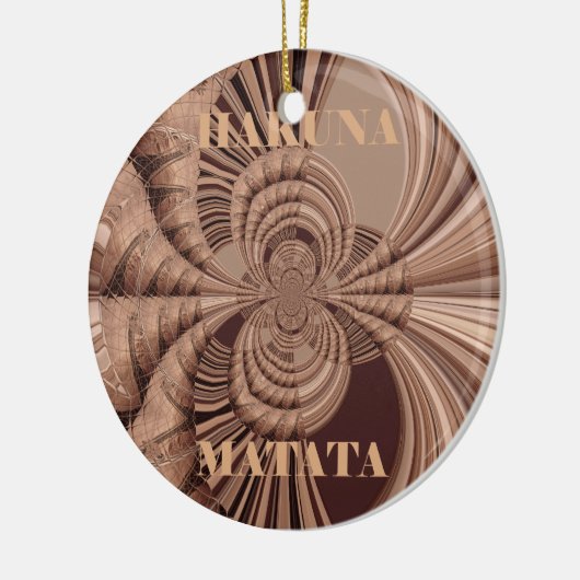 ハクナマタタケニヤジラフェサファリウイスンソーヴェーニ セラミックオーナメント (左)