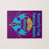 「ハクナマタタケニヤ」バタフライアートプリント/グラフィック ジグソーパズル (横)