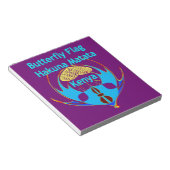 「ハクナマタタケニヤ」バタフライアートプリント/グラフィック ノートパッド (アングル)