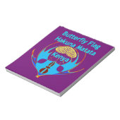 「ハクナマタタケニヤ」バタフライアートプリント/グラフィック ノートパッド (回転)