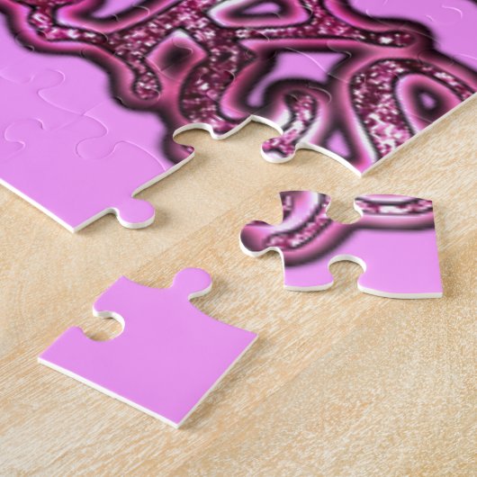 ハクナマタタコミュニケーションロックスアートプリント ジグソーパズル (側面)