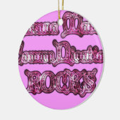 ハクナマタタコミュニケーションロックスアートプリント セラミックオーナメント (左)