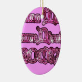 ハクナマタタコミュニケーションロックスアートプリント セラミックオーナメント (右)