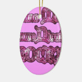 ハクナマタタコミュニケーションロックスアートプリント セラミックオーナメント (左)