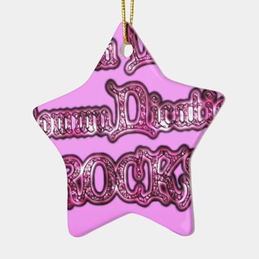 ハクナマタタコミュニケーションロックスアートプリント セラミックオーナメント (左)