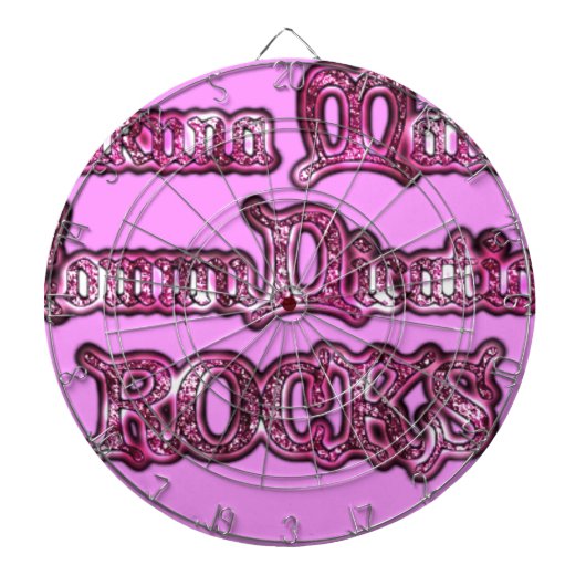 ハクナマタタコミュニケーションロックスアートプリント ダーツボード (正面)