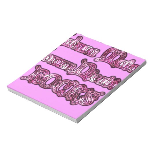 ハクナマタタコミュニケーションロックスアートプリント ノートパッド (回転)