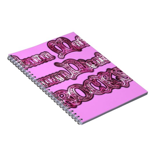 ハクナマタタコミュニケーションロックスアートプリント ノートブック (右側)