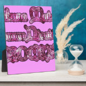 ハクナマタタコミュニケーションロックスアートプリント フォトプラーク (側面)