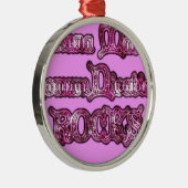 ハクナマタタコミュニケーションロックスアートプリント メタルオーナメント (右)