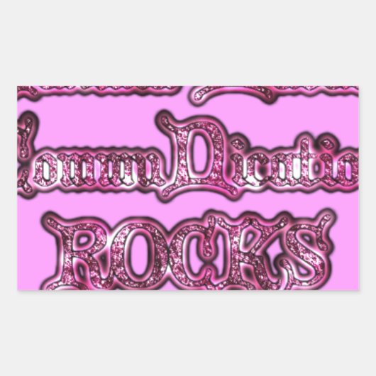 ハクナマタタコミュニケーションロックスアートプリント 長方形シール (正面)