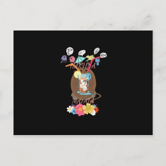 ハクナマタタサマータイムビーチパーティー インビテーションポストカード (正面)