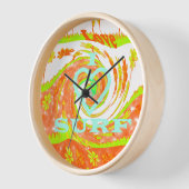 ハクナマタタサマーベビーキッズ私は愛するサーフィン..png 壁時計 (傾斜)