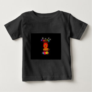 ハクナマタタタカワイイベビーライオンキングデザイン ベビーTシャツ