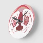 ハクナマタタデザイン ラウンド壁時計 (傾斜)