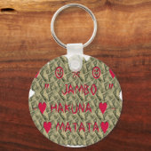 ハクナマタタトークマネーアートプリントデザイン キーホルダー (正面)